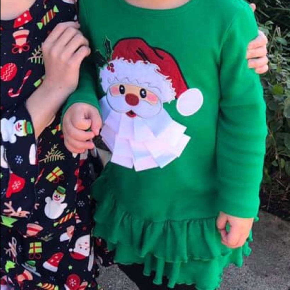 Toddler girl Santa tunic